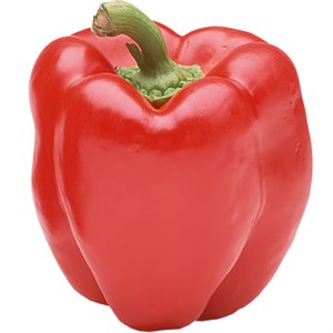 Organic Red Bell Pepper 1 unit Approx: 200g