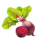 Organic Red Beets with Leaves 1 bunch