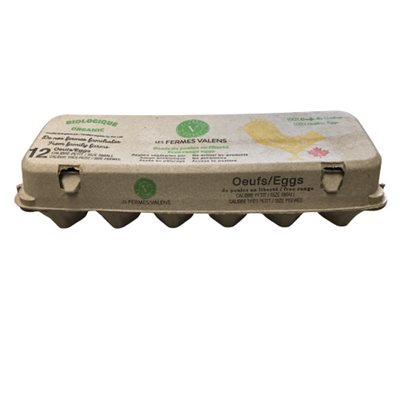 Fermes Valens Small Organic eggs 12un