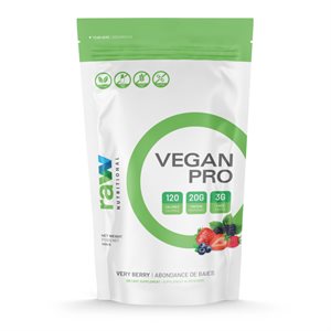 Raw Nutritional Vegan Pro Abondance de baies 454g