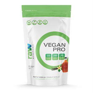 Raw Nutritional Vegan Pro érable vanille 454g