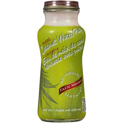 Taste Nirvana Eau de Noix de Coco Véritable avec Pulpe Véritable 280 ml