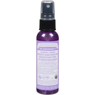 Dr. Bronner's Désinfectant pour les Mains Biologique Lavande 59 ml