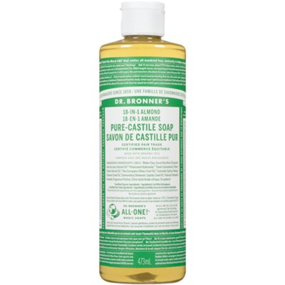 Dr. Bronner's Savon de Castille Pur 18-in-1 Amande 473 ml