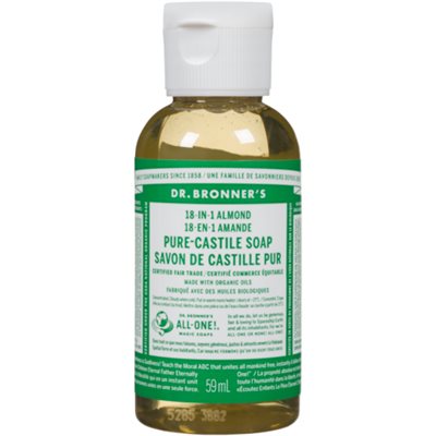 Dr. Bronner's 18-en-1 Amande Savon de Castille Pur 59 ml