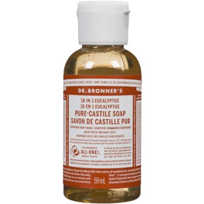 Dr. Bronner's 18-in-1 Eucalyptus Pure-Castile Soap 59 ml 2oz / 