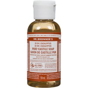 Dr. Bronner's 18-en-1 Eucalyptus Savon de Castille Pur 59 ml