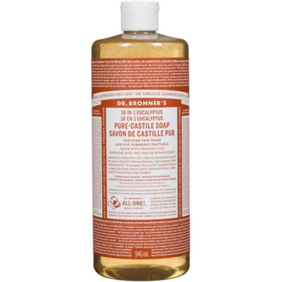 Dr. Bronner's 18-in-1 Pure-Castile Soap Eucalyptus 946 ml 32oz / 