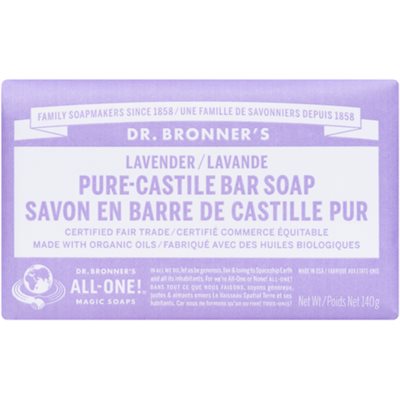 Dr. Bronner's Lavender Pure-Castile Bar Soap 140 g 