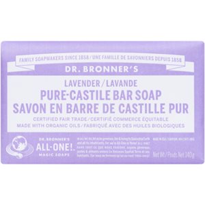 Dr. Bronner's Lavender Pure-Castile Bar Soap 140 g 
