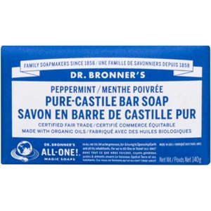 Dr. Bronner's Pure-Castile Bar Soap Peppermint 140 g 