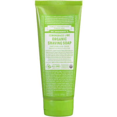 Dr. Bronner's Organic Shaving Soap Lemongrass Lime 207 ml 