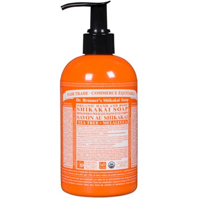 Dr. Bronner's Organic Hand and Body Shikakai Soap Tea Tree 355 ml 12oz / 