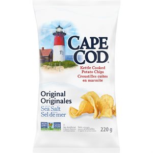 Cape Cod Kettle Cooked Sea Salt Chips 220g