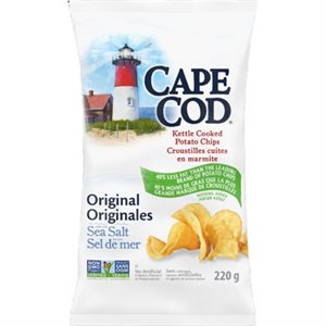 Cape Cod Kettle Cooked Low Fat Sea Salt Chips 220g