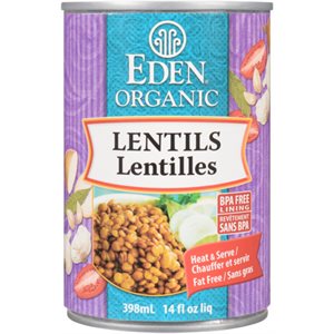 Eden Lentils Organic 398 ml 398 ml