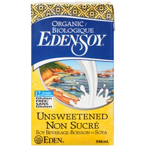 Eden Edensoy Boisson de Soya Non Sucré Biologique 946 ml