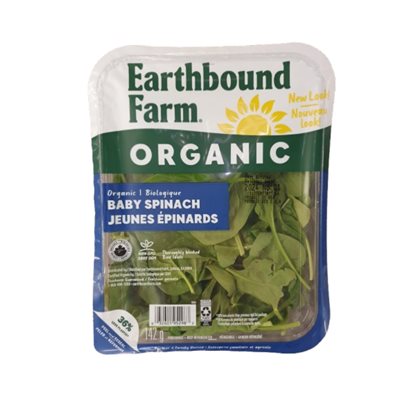 Earthbound Farm Jeune Epinard Biologiques Boite 142g