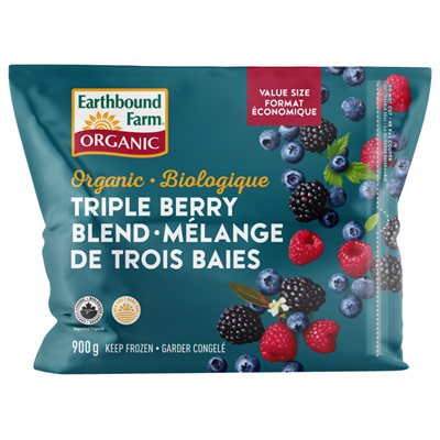 Earthbound Farm OrganicFrozen Triple Berry Blend 900g