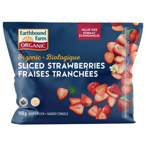 Earthbound Farm Organic Frozen Sliced Strawberries 900g