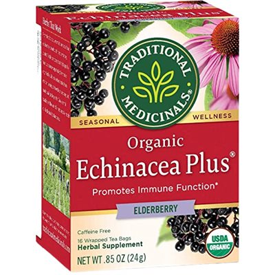 Traditional Medicinals Organic Echinacea Plus Elderberry herbal tea