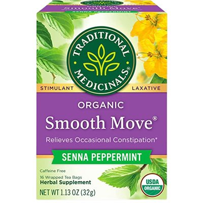 Traditional Medicinals organic Smooth Move Peppermint herbal tea 16s