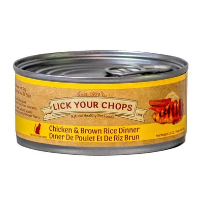 Lick Your Chops Chicken & Brown Rice Dinner for Cats 156 g 