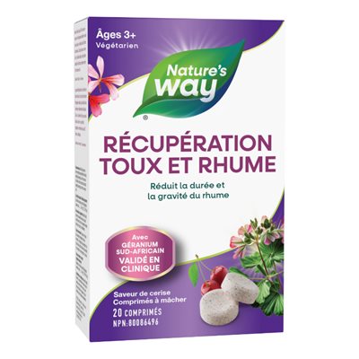 Nature's Way Récupération toux et Rhume Comprimé à croquer cerise 20un