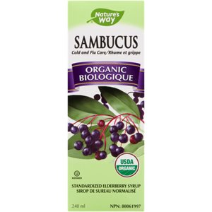 Nature's Way Sambucus Sirop Biologique 240Ml