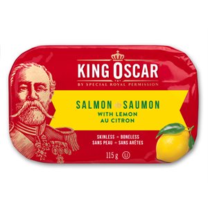 KING OSCAR SALMON WITH LEMON 115g