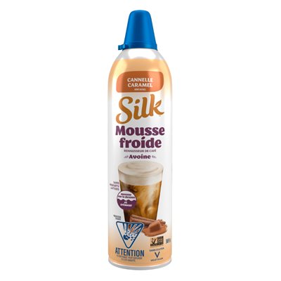 Silk Cold Oat Whipped Cream Cinnamon and Caramel Flavor 369g