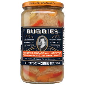 BUBBIE'S CHOU FERMENTÉ AVEC PIMENTS FORTS 739ml