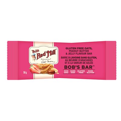 Bob's Red Mill Barre à L'Avoine S-G Beure D'Arachides Et Saveur De Gelée 50g