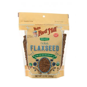Bob's Red Mill Organic Whole Ground Brown Flaxseeds 453g