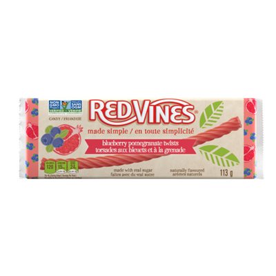 RedVines Torsades aux bleutts et a la grenade 113g