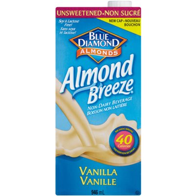 Blue Diamond Boisson D'Amandes Vanille non sucrée 946ml Blue Diamond Boisson D'Amandes Vanille non sucrée 946ml