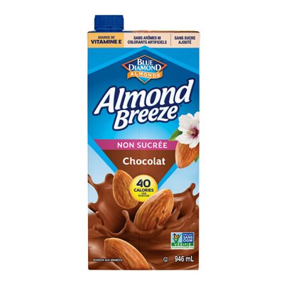 Blue Diamond Boisson D'Amandes Chocolat non sucrée 946ml
