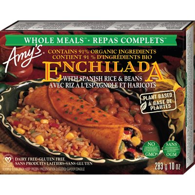 Amy's Kitchen Enchilada With Spanish Rice & Beans 284g