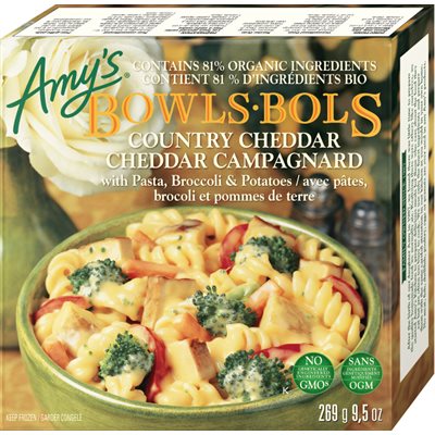 Amy's Kitchen Bol Cheddar Campagnard 269g