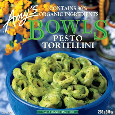 Amy's Kitchen Bols tortellini au pesto 269g Amy's Kitchen Bols tortellini au pesto 269g