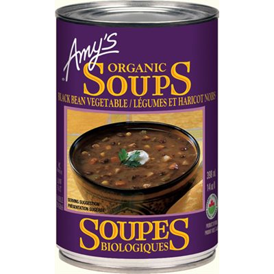 Amy's Kitchen Soupes Bio ~ Légumes Et Haricots Noirs 398ml
