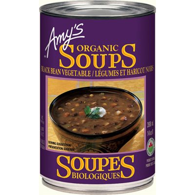 Amy's Kitchen Organic Soup Black Bean Vegetable 398mL