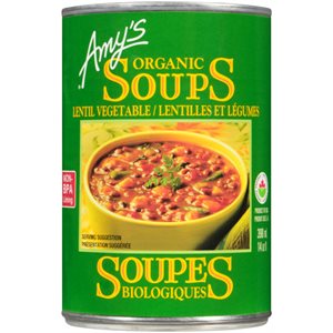 Amy's Kitchen Soupes Bio ~ Lentilles Et Légumes 398ml