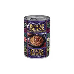 Amy's Kitchen organic Refried Beans with Green Chiles 398mL