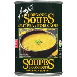 Amy's Kitchen Organic Soup Low Sodium Split Pea 398mL