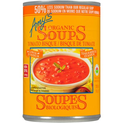 Amy's Soupes Biologiques Bisque de Tomate 398 ml