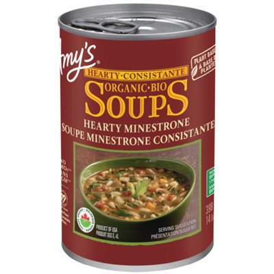 Amy's Kitchen soupes minestrone consistante bio 398ml