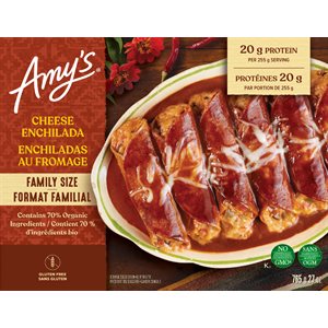 Amy's Kitchen Cheese Enchilada with Beans and Corn 756g