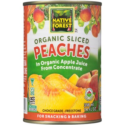 Native Forest Organic Sliced Peaches 398 ml 398 ml