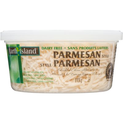 Earth Island Shredded Cheese Alternative Parmesan Style 113 g